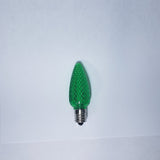 Green C9 Faceted LED Bulb