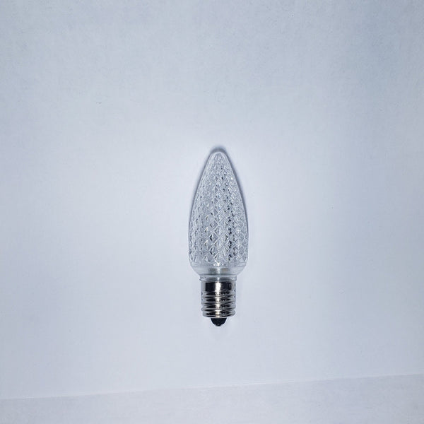 Warm White C9 Faceted LED Bulb