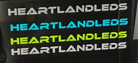 10" HeartlandLEDs Decal