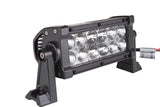 7.5" Dual Row 2D Lens Straight CREE LED Bar