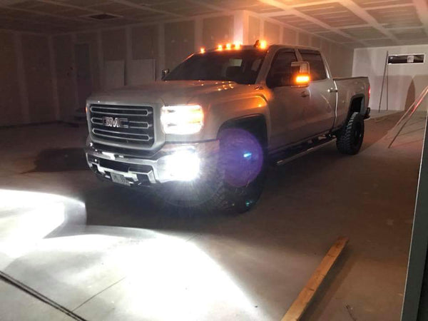 2016+ GMC Sierra HID Headlight/LED Foglight Kit (HID equipped)