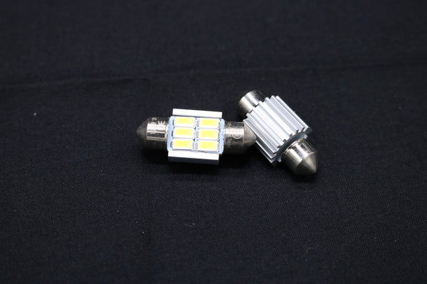 31mm 6SMD LED Festoon Bulbs  - 1 pair